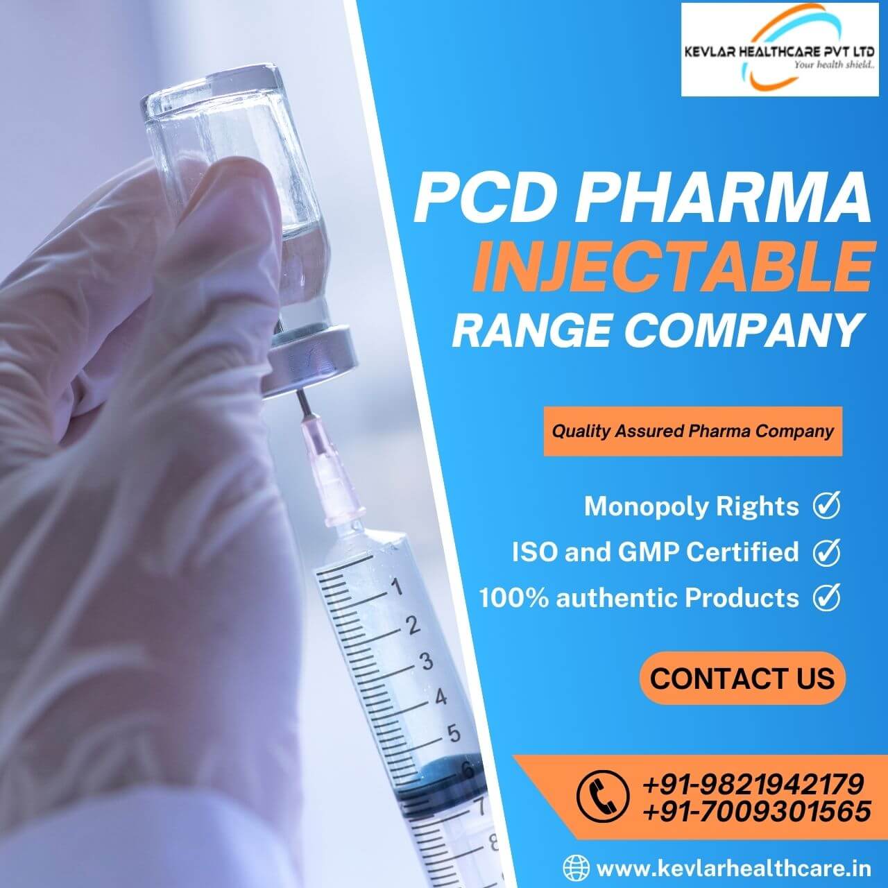 PCD Pharma Injectable Range Company