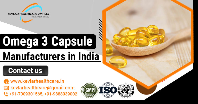 Omega 3 Capsule Manufacturers in India – Kevlar Healthcare | Best PCD Pharma Franchise Company-Kevlar Healthcare Pvt Ltd